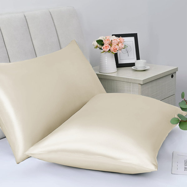 Faux silk outlet pillowcase